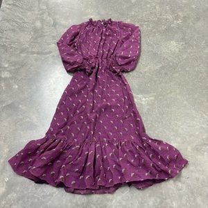 Sea NY Alexis Puff Sleeve Midi floral dress